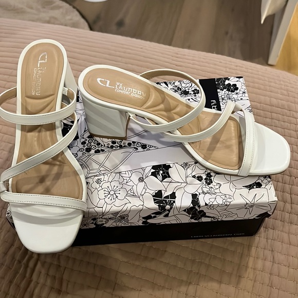 White heels 7.5 - Picture 1 of 7